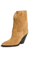 Isabel Marant Taupe Leyane Boots In Cognac