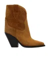 Isabel Marant Leyane Pointed-toe Ankle Boots In Brown