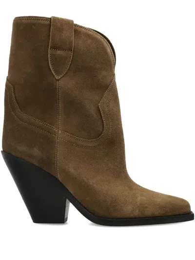 Isabel Marant Leyane Pointed Western Pumps In Brown