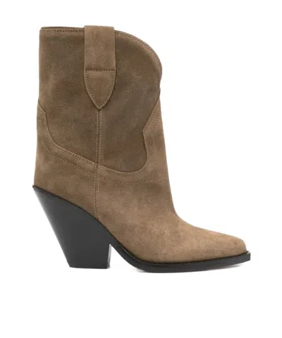 Isabel Marant Leyane Pointed-toe Boots In Brown