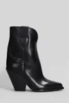 Isabel Marant Leyane Texan Ankle Boots In Black