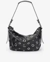 Isabel Marant Leyden Small Studded Leather Shoulder Bag In Black