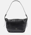Isabel Marant Leyden Leather Shoulder Bag In Black