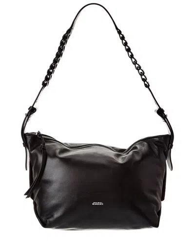 Isabel Marant Leyden Leather Shoulder Bag In Black