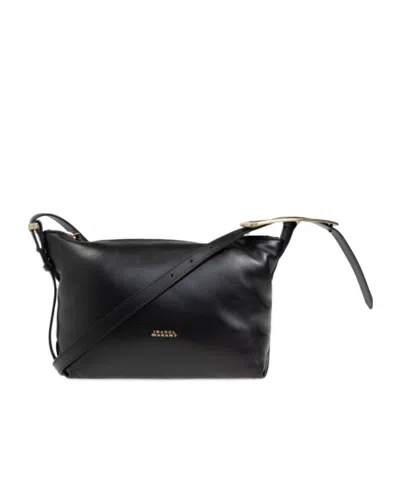 Isabel Marant Leyden Zipped Shoulder Bag In Black