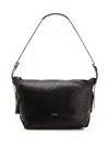 Isabel Marant Leyden Leather Shoulder Bag In Black