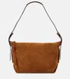 Isabel Marant Leyden Small Suede Shoulder Bag In Brown
