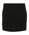 Isabel Marant Licoma High Waist Crepe Mini Skirt In Black