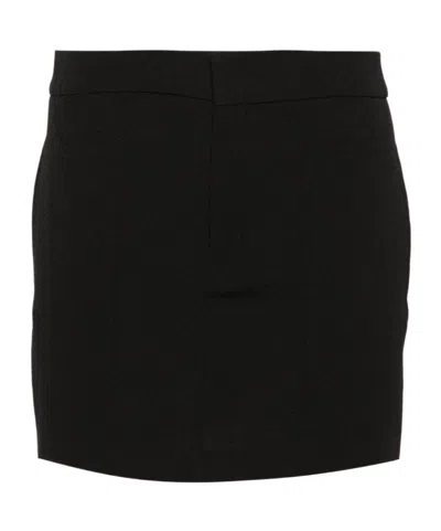 Isabel Marant Licoma High Waist Crepe Mini Skirt In Black