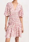 Isabel Marant Lienne Dress In Ecru/multicolor In Multi