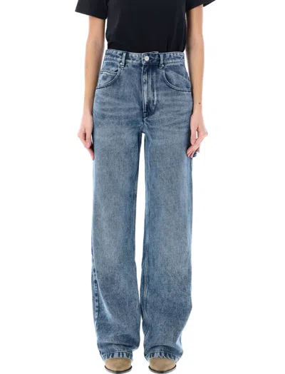 ISABEL MARANT LIGHT BLUE BYMARA CARGO JEANS