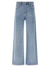Isabel Marant Wide-leg Denim Trousers With Belt Loops In Light Blue