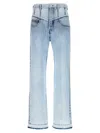 Isabel Marant Noemie Straight Leg Jeans In Light Blue