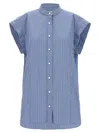 Isabel Marant Reggy Striped Cotton Shirt In Light Blue