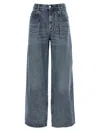 Isabel Marant High-waisted Straight Blue Jeans In Blue