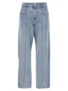 Isabel Marant Jeans 'vetan' Contrast Stitching In Light Blue