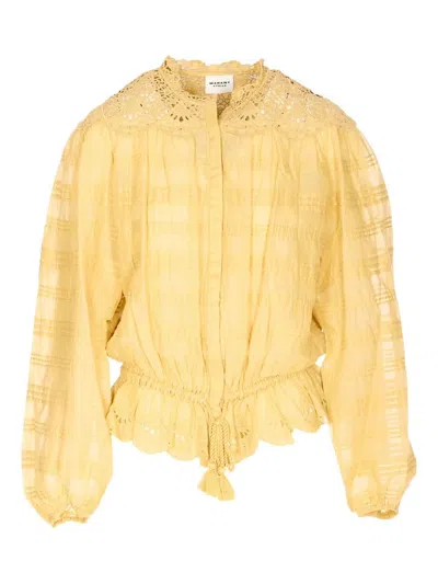 Isabel Marant Light Ochre Cotton T-shirt