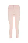 Isabel Marant Polyester Blend Pernel Pant With Textured Fabric In Light Pink