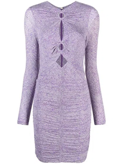 ISABEL MARANT LIGHT PURPLE JANA MINI DRESS