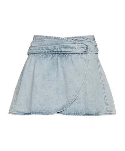 Isabel Marant Light Wash Denim Skirts In Blue
