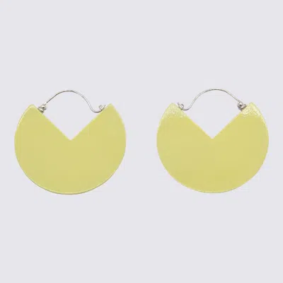 ISABEL MARANT ISABEL MARANT LIGHT YELLOW AND SILVER '90 EARRINGS