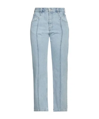 Isabel Marant Light-colored Straight-leg Jeans In Blue