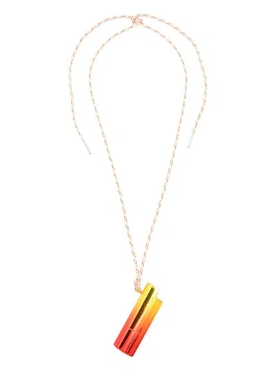 Isabel Marant Lighter Pendant Necklace In Red