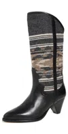 Isabel Marant Lijita Western Boot In Faded Black