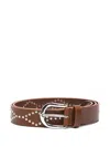 Isabel Marant Women Liliana Leather Belt In Brown