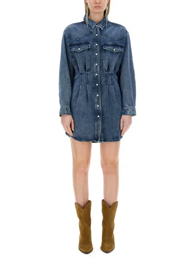 Isabel Marant Liliko Dress In Navy
