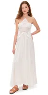 Isabel Marant Lindy Lace-trimmed Embroidered Ramie Maxi Dress