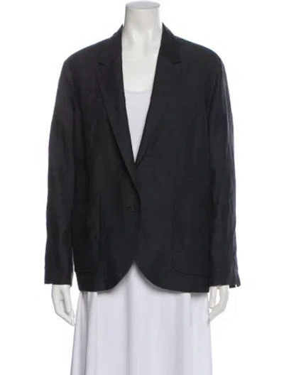 Pre-owned Isabel Marant Linen Blazer In Blue