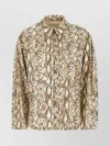 Isabel Marant Linen Blend Jacket Snakeskin Pattern
