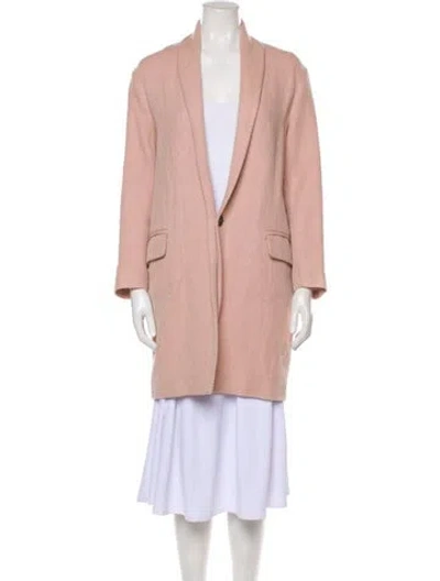 Pre-owned Isabel Marant Linen Coat In Pink