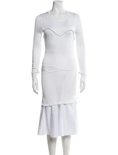 Pre-owned Isabel Marant Linen Crew Neck Top In White