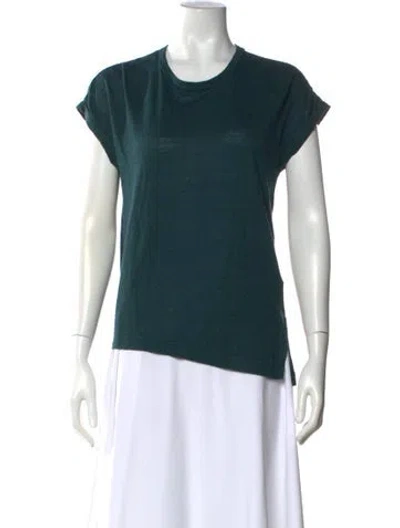 Pre-owned Isabel Marant Linen Crew Neck T-shirt In Green