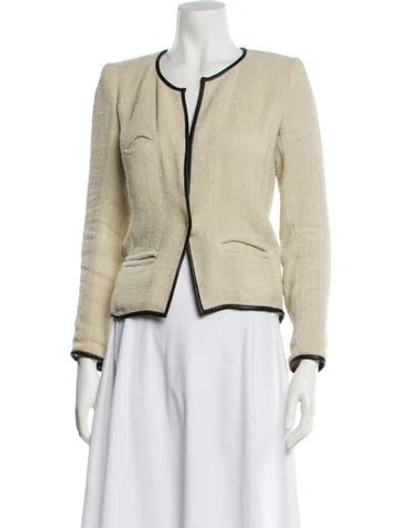 Pre-owned Isabel Marant Linen Evening Jacket In Neutral