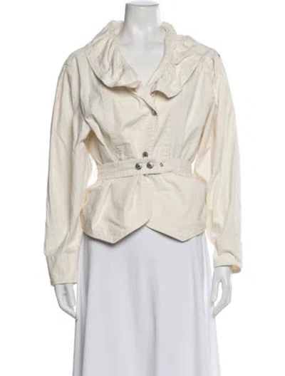 Pre-owned Isabel Marant Linen Evening Jacket In Neutral