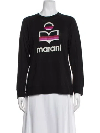 Pre-owned Isabel Marant Linen Graphic Print Sweatshirt In Gray