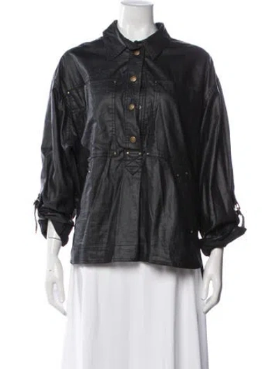 Pre-owned Isabel Marant Linen Jacket In Black