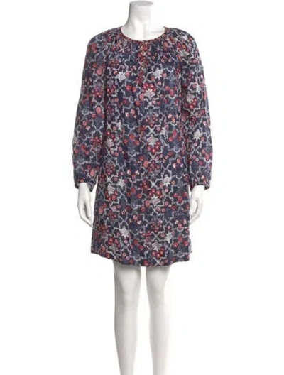 Pre-owned Isabel Marant Linen Knee-length Dress In Blue