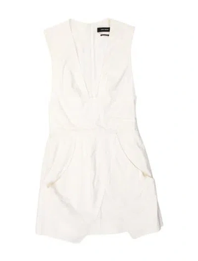 Pre-owned Isabel Marant Linen Knee-length Dress In Neutral