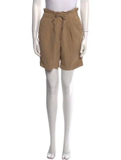 Pre-owned Isabel Marant Linen Knee-length Shorts In Brown