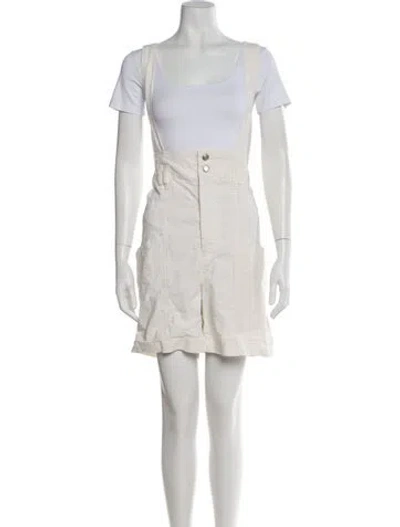 Pre-owned Isabel Marant Linen Knee-length Shorts In Neutral