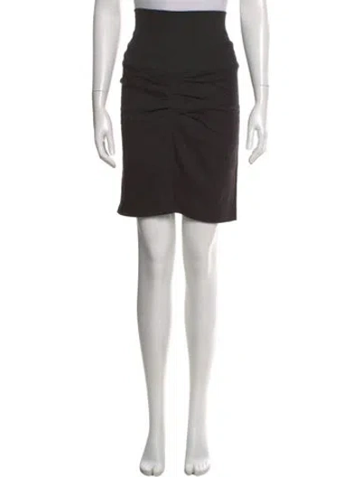 Pre-owned Isabel Marant Linen Knee-length Skirt In Black