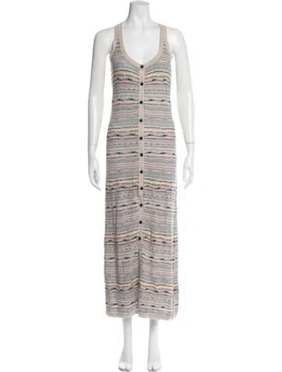 Pre-owned Isabel Marant Linen Long Dress In Multi