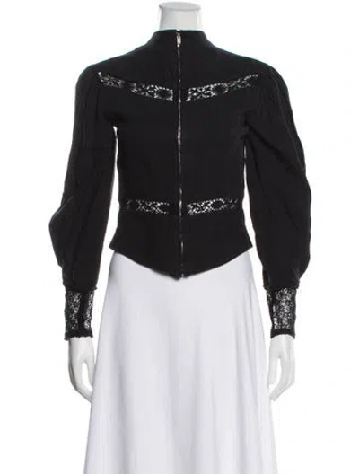 Pre-owned Isabel Marant Linen Long Sleeve Top In Black