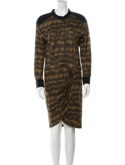 Pre-owned Isabel Marant Linen Midi Length Dress In Neutral
