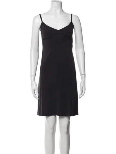 Pre-owned Isabel Marant Linen Mini Dress In Black