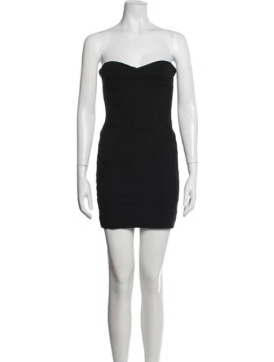 Pre-owned Isabel Marant Linen Mini Dress In Black